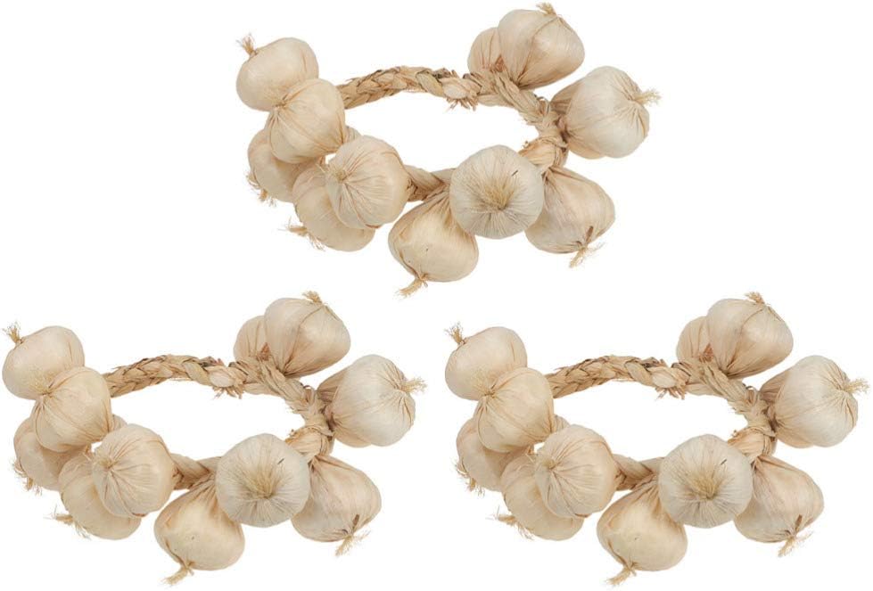 Hemoton 3pc Garlic Hanging Garland Photo Props