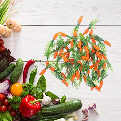 180pcs Realistic Fake Carrots for Party Decorations