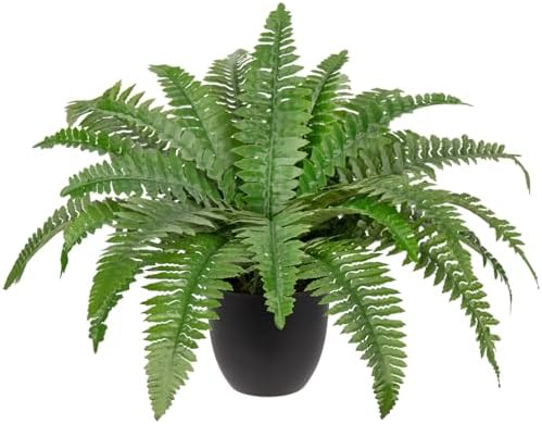 Hollyone 177 Inch Fake Fern Potted Plant