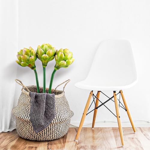 Gresorth 3 Pcs Artificial Artichoke Branches Green