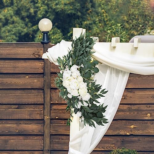 2 Pack Artificial Wedding Arch Flowers Set