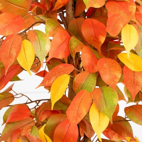 Nearly Natural 3ft Autumn Ficus Artificial Tree