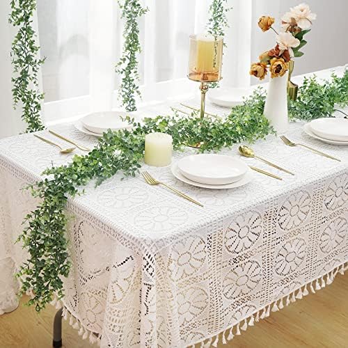 Dolicer 2 Pack Artificial Eucalyptus Garland Grey Green