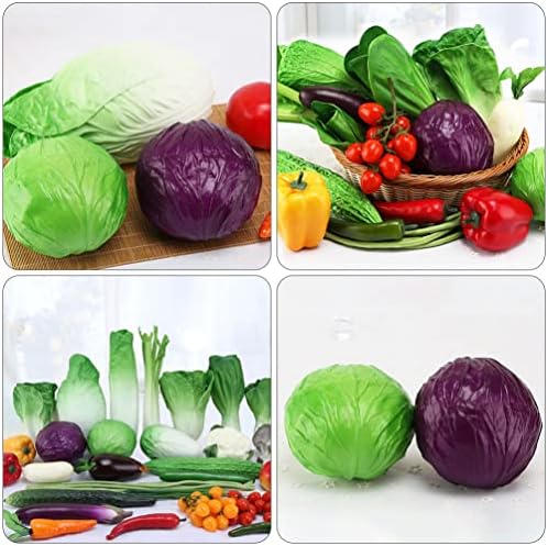 iplusmile Artificial Purple Cabbage Home Decor
