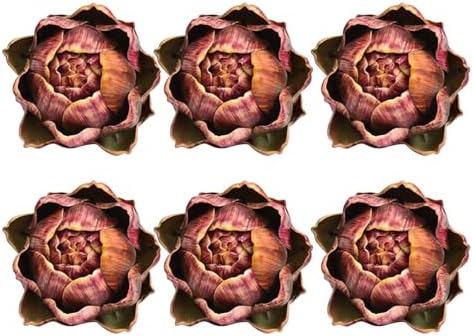 Realistic Artificial Artichoke Purple Large 6PCS