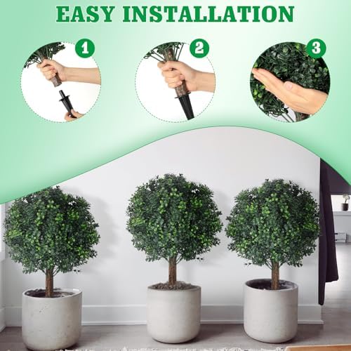 Shinoske 23 Inch Artificial Boxwood Topiary Balls Set of 2