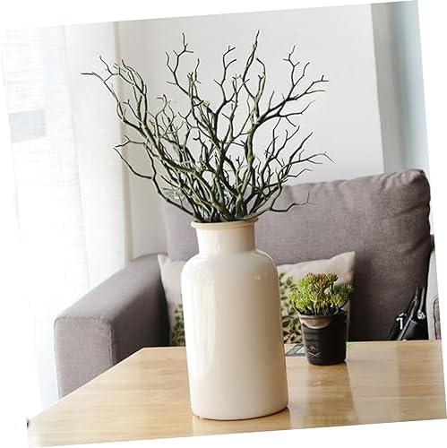 3pcs White Dried Tree Branches for Wedding Decorations