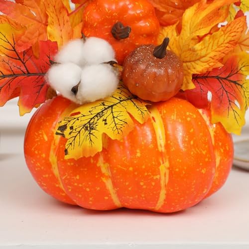 Ochine 12 Inch Artificial Pumpkin Fall Decor