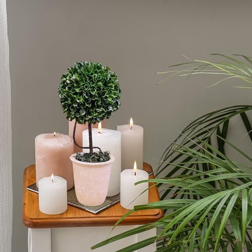 Admired By Nature 135 inch Artificial Boxwood Topiary Ball Potted Plant