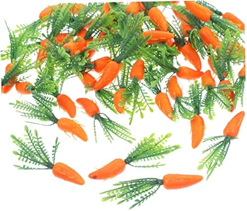 Garneck 180pcs Realistic Carrots Kitchen Decorations