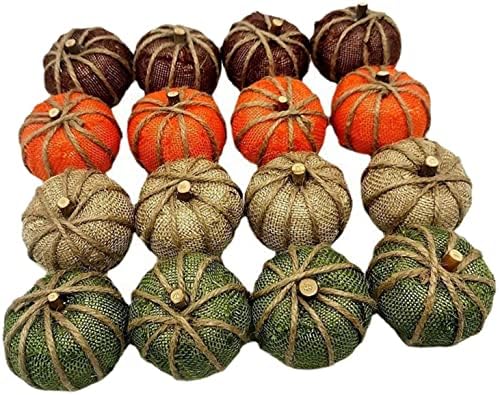 Halloween Artificial Pumpkin Decorations DIY Craft 16 Pieces without Plaid