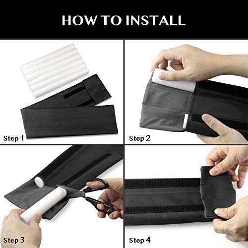 Waterproof Twin Door Draft Stopper Adjustable 30 to 36