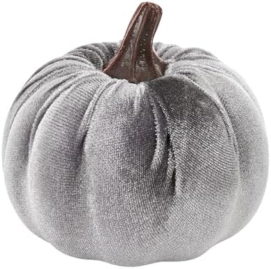 8PCS Velvet Pumpkins Artificial Decor for Halloween Thanksgiving