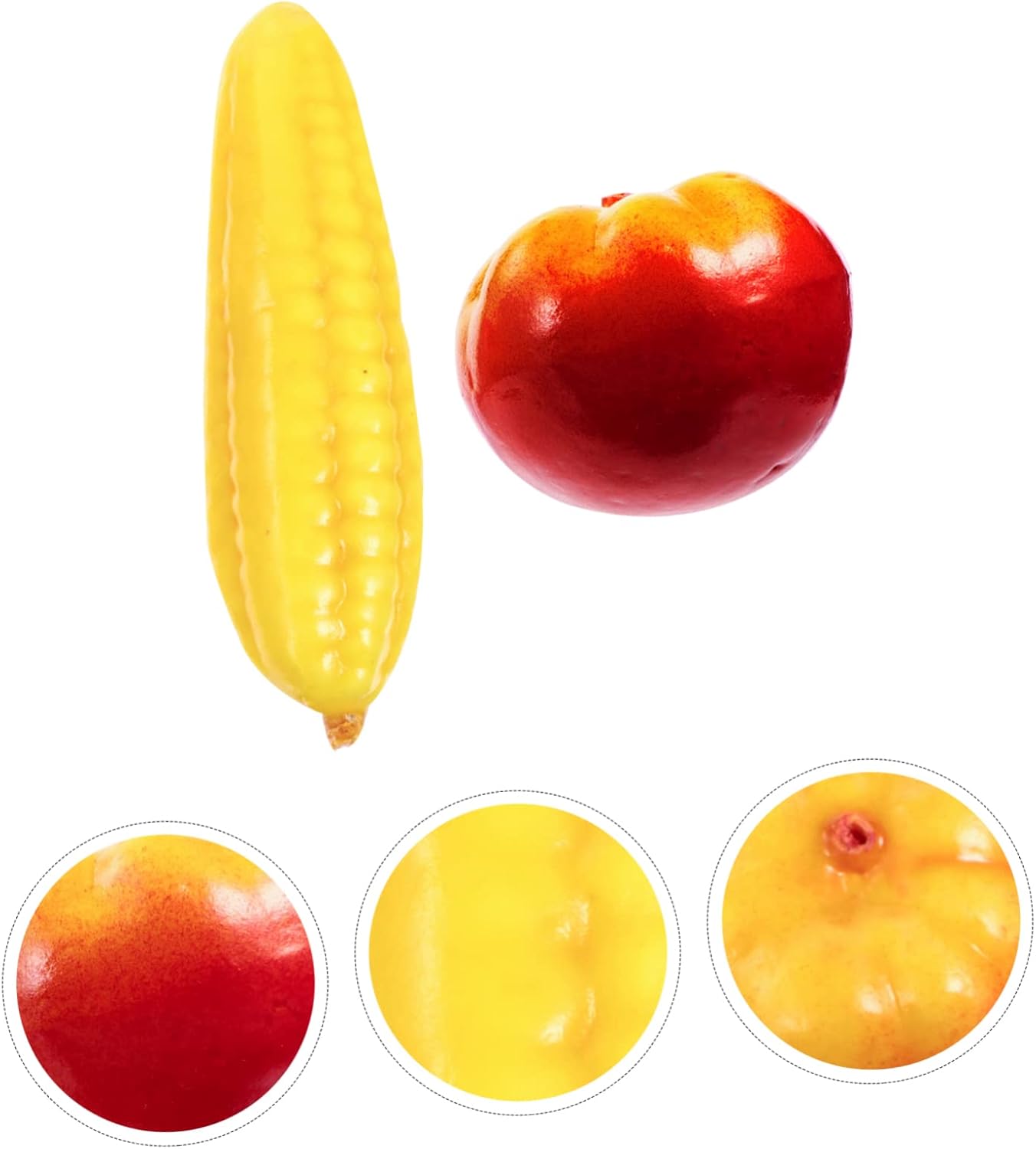 MAGICLULU 40pcs Realistic Artificial Fruit and Vegetable Models