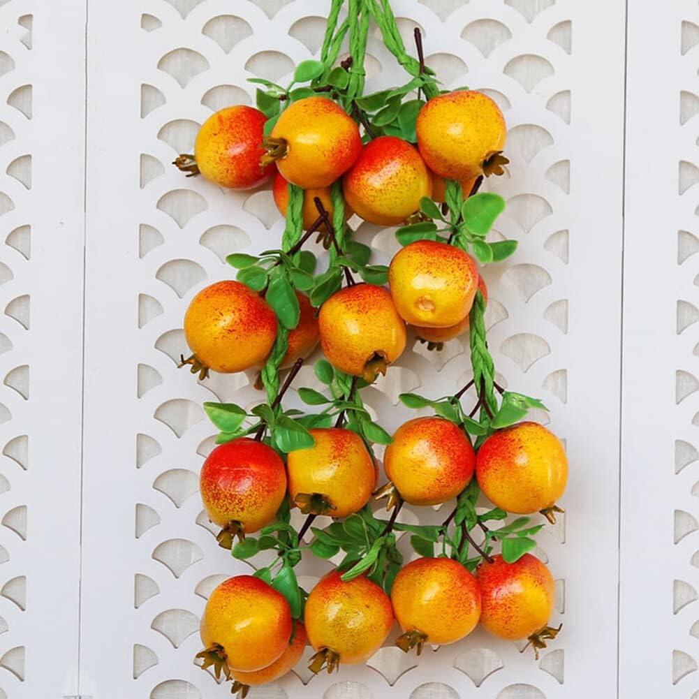 Artificial Pomegranate Fruit String Decor 52cm