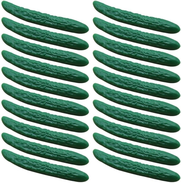 20Pcs Miniature Cucumber Models for Dollhouse Decor