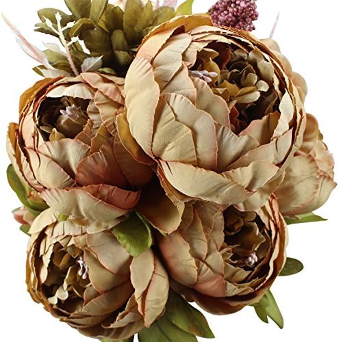 Duovlo Artificial Peony Silk Flowers Wedding Home Decor