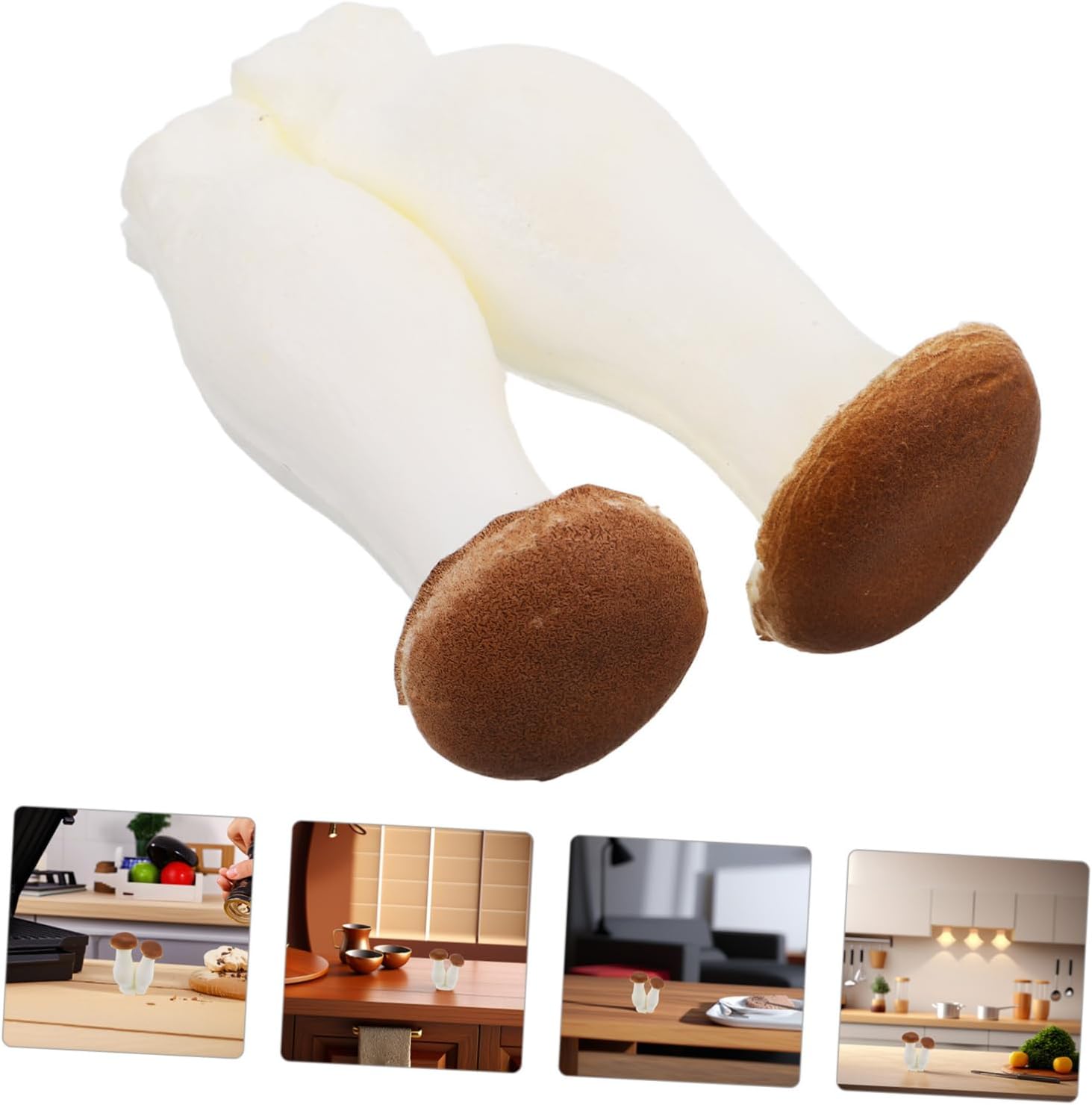 Realistic Fake Mushroom Model for Kitchen Decor