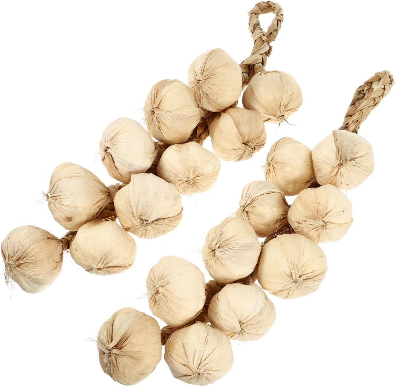 Luxshiny 4pcs Hanging Garlic Artificial Vegetable Decor Pendants