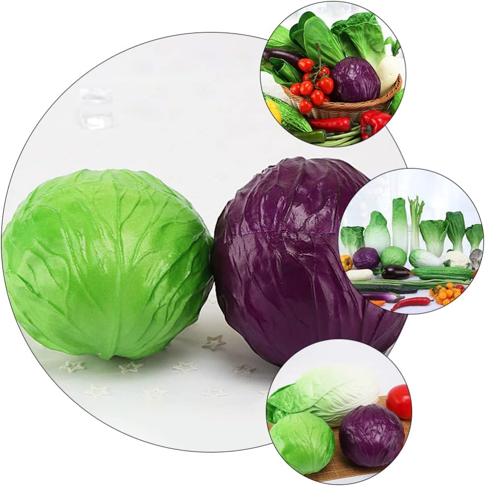 iplusmile Artificial Purple Cabbage Home Decor