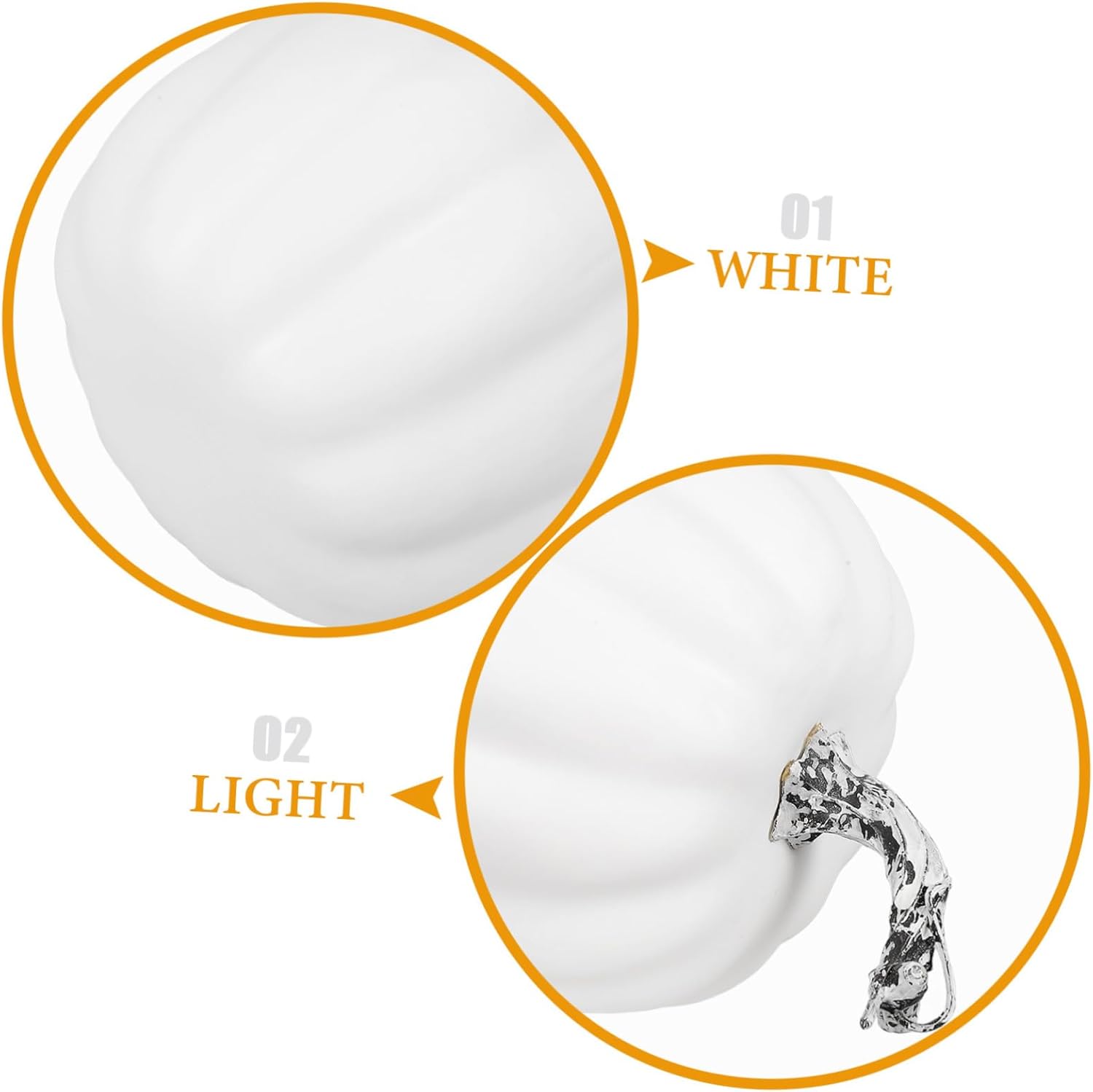 LIFKOME Artificial Pumpkin Decoration for Home and Halloween