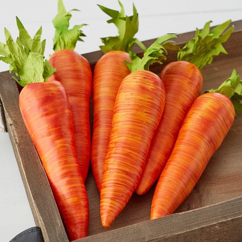 Factory Direct Craft Artificial Carrots 12 Pack 6 Inch Long