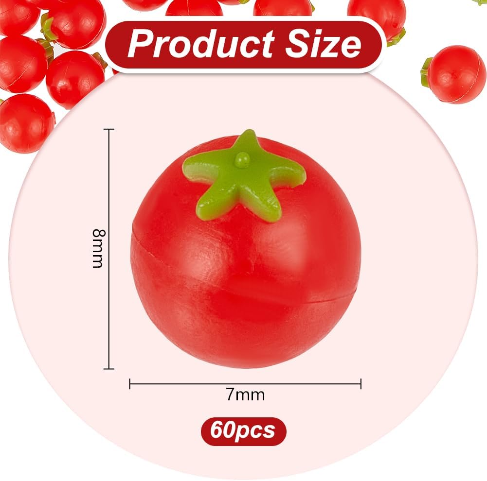 OLYCRAFT 60Pcs Mini Artificial Tomato Decor
