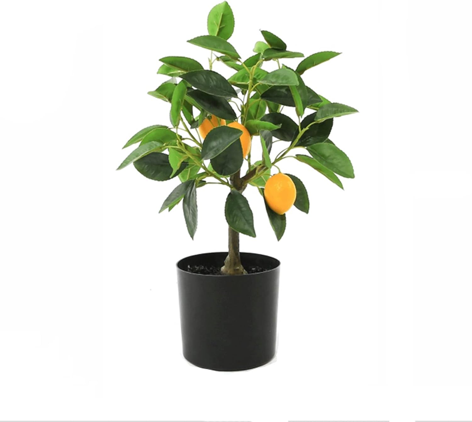 17 Inch Artificial Pine Bonsai Tree with Black Pot