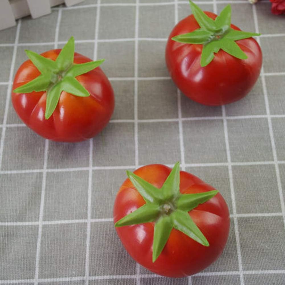 10Pcs Artificial Tomatoes for Home Decor and Photo Props