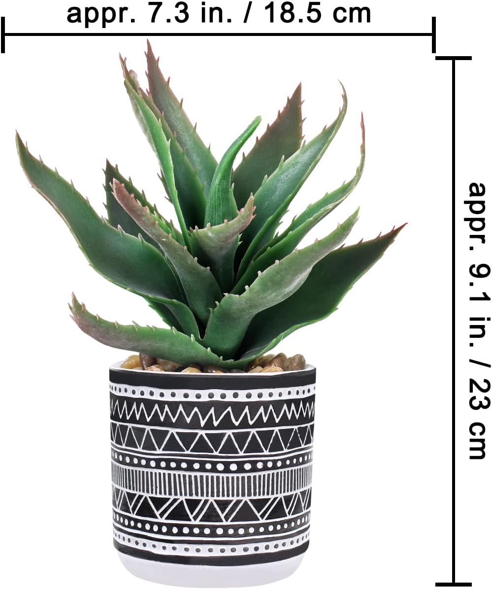 Winlyn Set of 3 Assorted Artificial Succulent Plants