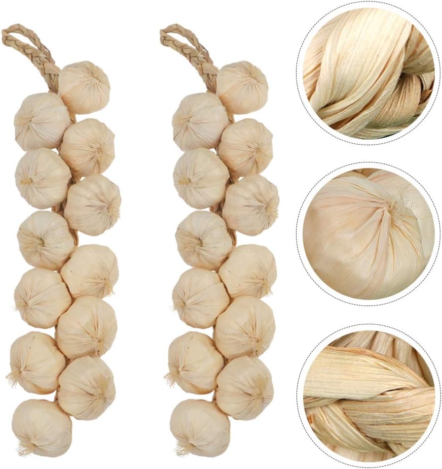 Hemoton 3pc Garlic Hanging Garland Photo Props