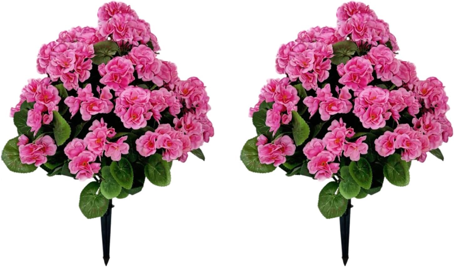 GarveeHome Artificial Lavender Begonia Ball Trees 2 Set