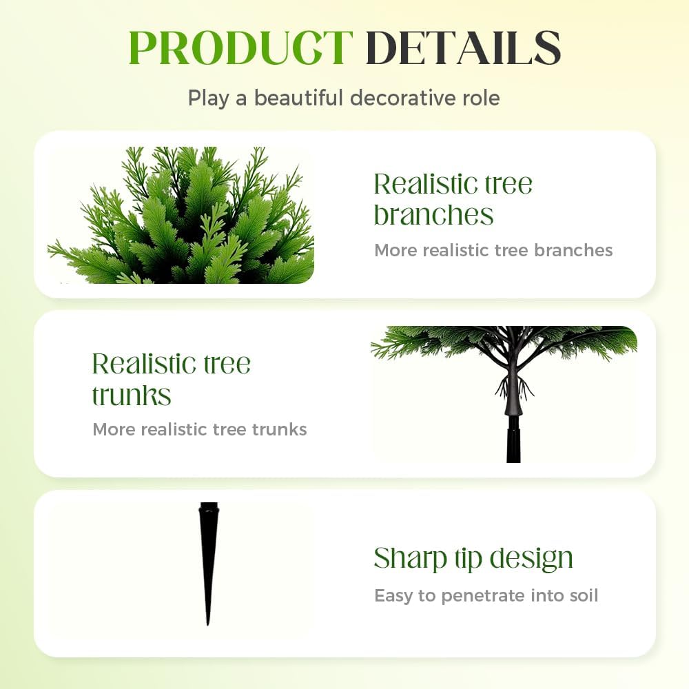 UV Resistant Artificial Cedar Topiary Ball Tree 1 PCS