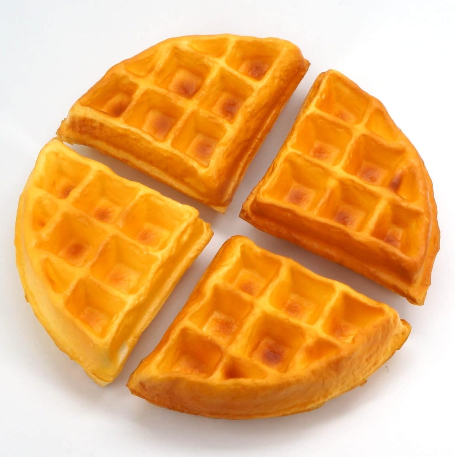 GiftYou 4-Pack Fake Slice Waffle Cake Decor