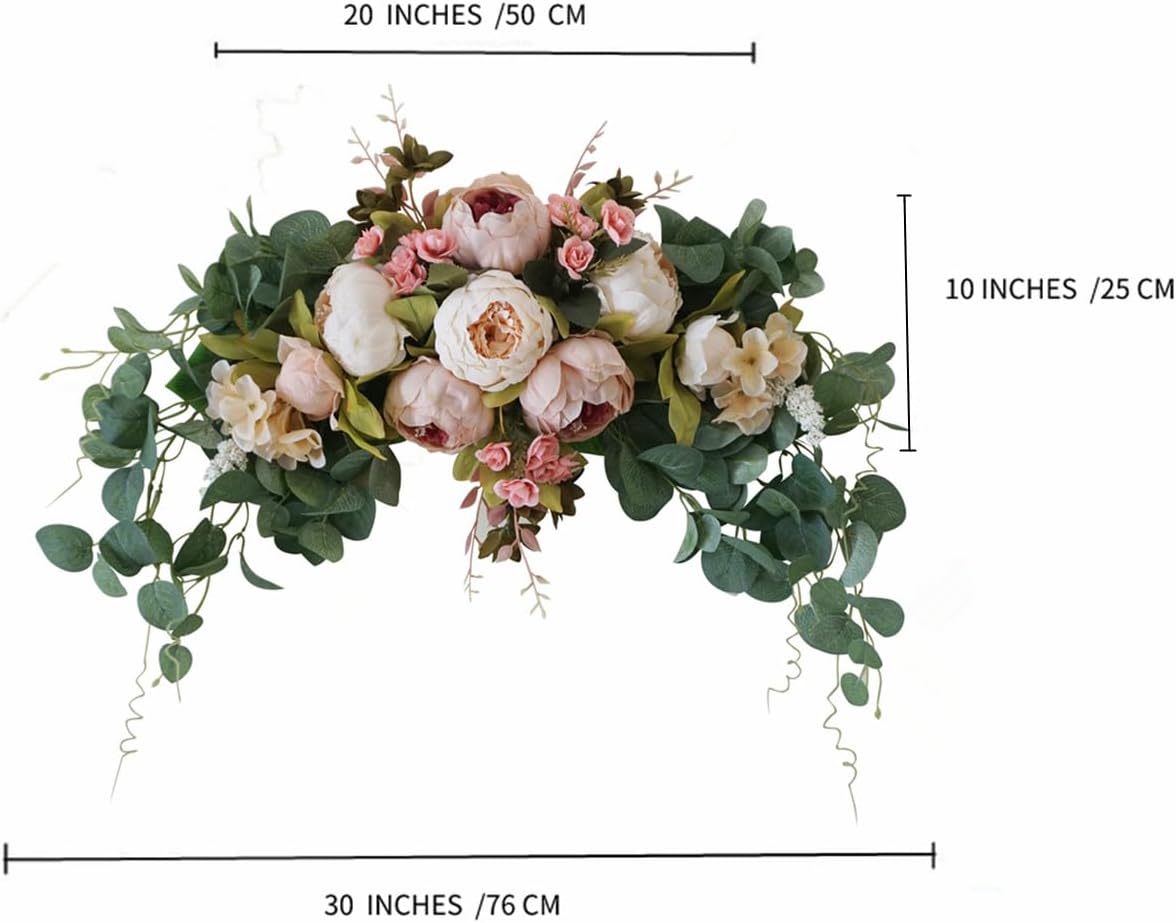 Wedding Arch Flowers 30 Inch Artificial Floral Swag for Lintel