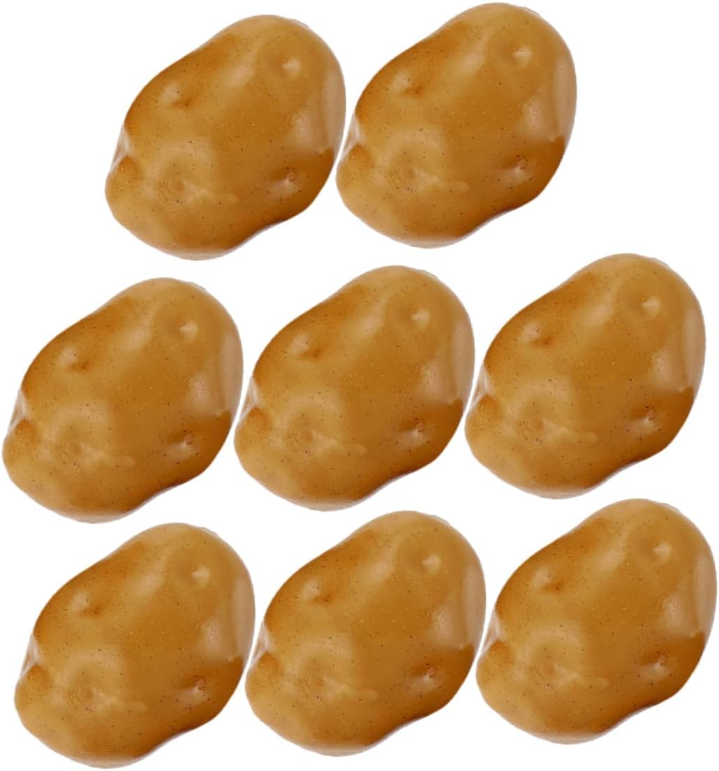 16pcs Realistic Foam Potato Models for Home Kitchen and Photography