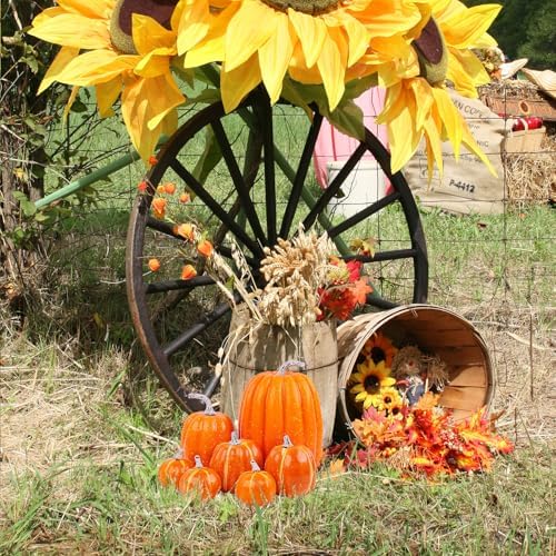 Belupai 7 Pcs Artificial Pumpkins Decor