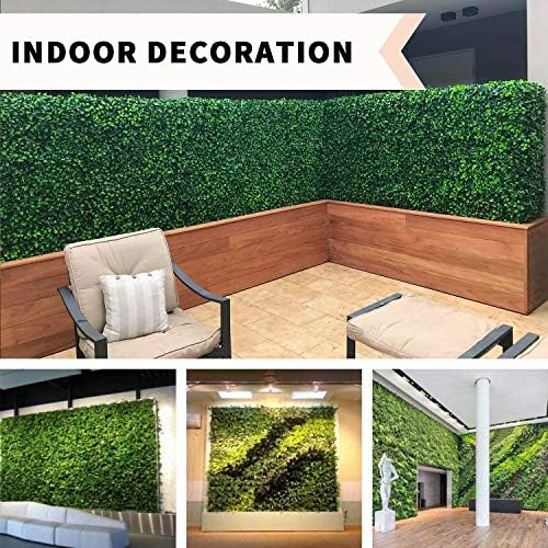 Panda House Boxwood Hedge 24 Pcs Artificial Topiary Set