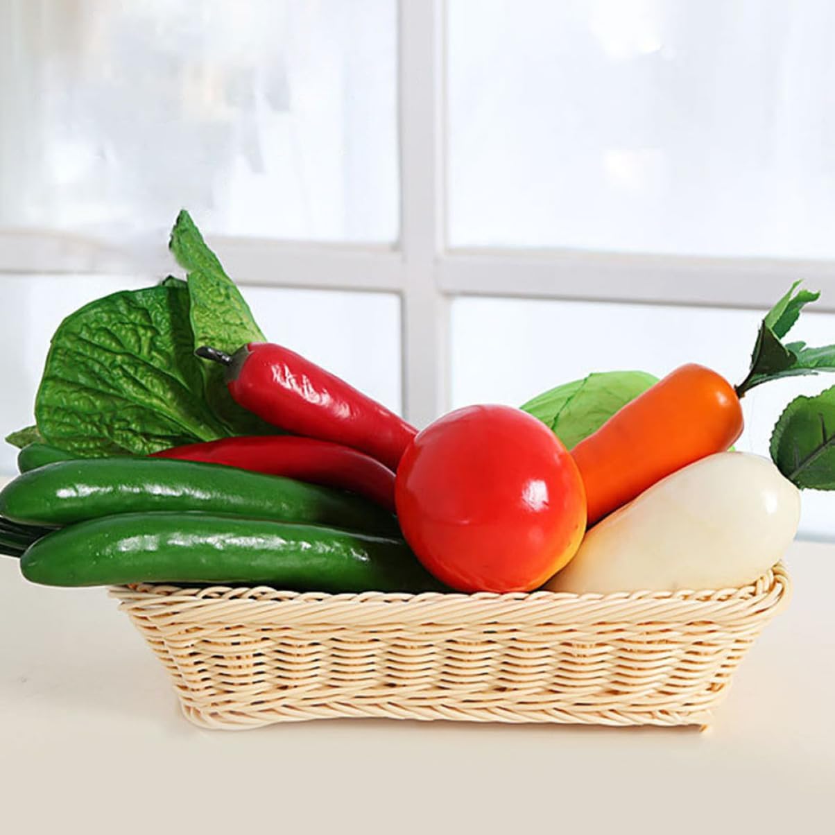 Magiclulu 5pcs Artificial Cucumber Display Props