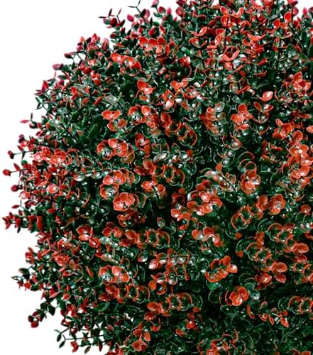 YUGYUM Set of 2 Artificial Boxwood Topiary Trees