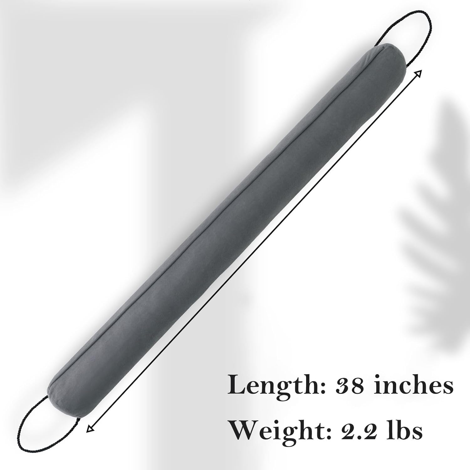 Sunolga 38 Inch Door Draft Stopper Gray