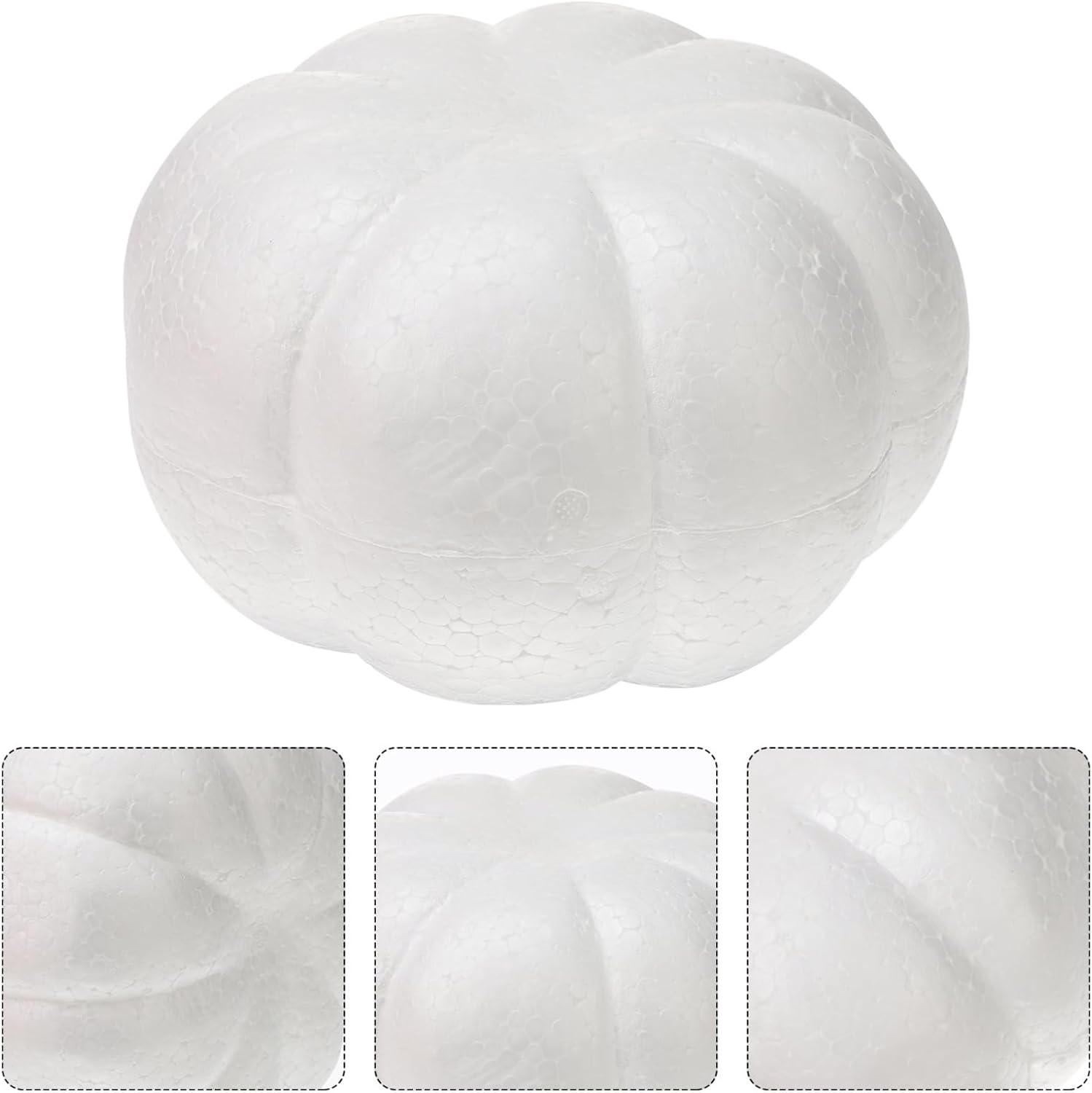 White Foam Pumpkins for Halloween and Fall Decor