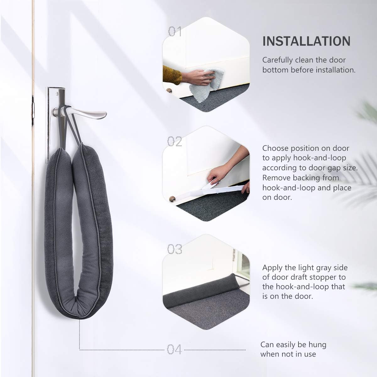 Tuffen Door Draft Stopper 37 Inch Weighted