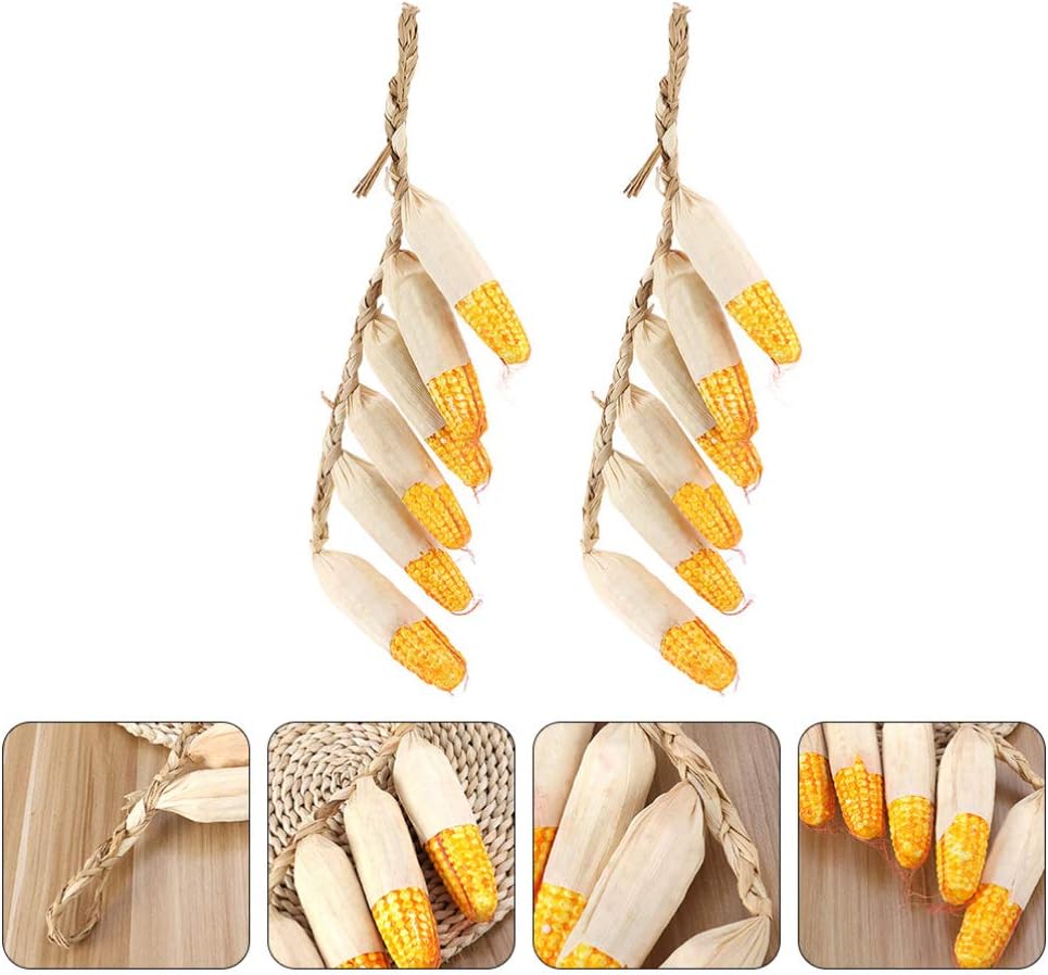 2Pcs Artificial Corn String for Fall Decoration