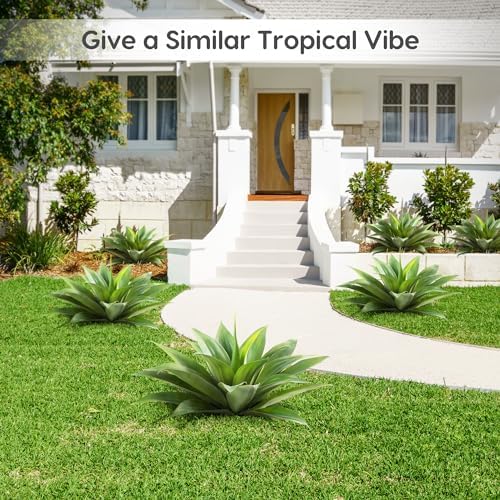 Velener Artificial Agave Plant 28 Inch UV Resistant Decor