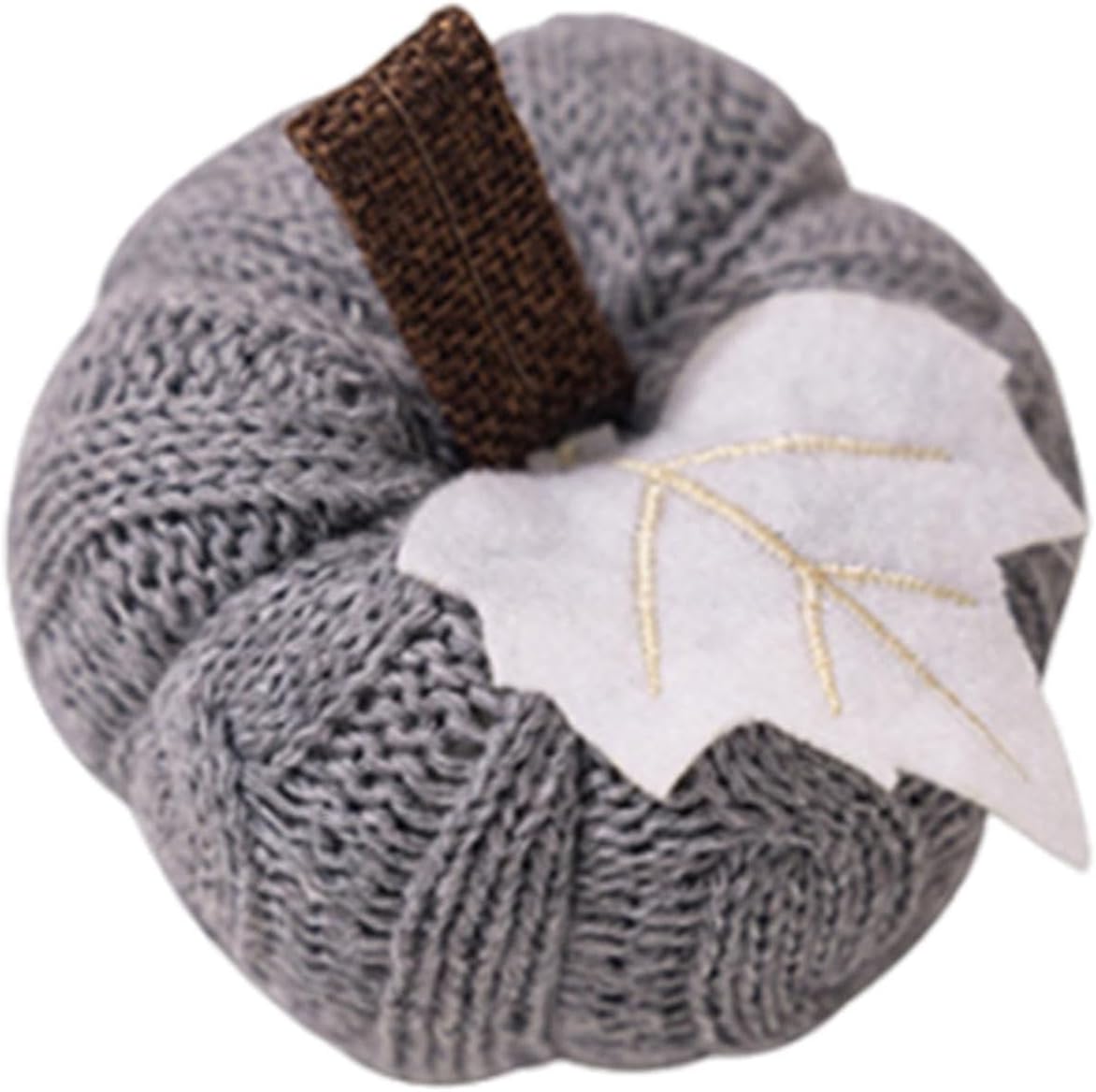 Mini Knit Pumpkin Decor 4 Inch Artificial Fall Centerpiece