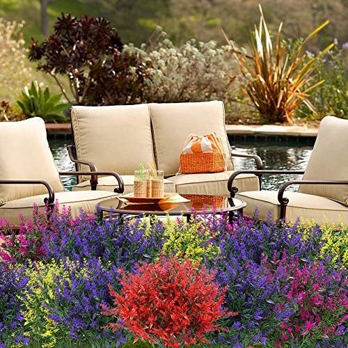 KLEMOO 8 Bundles Artificial Lavender Flowers