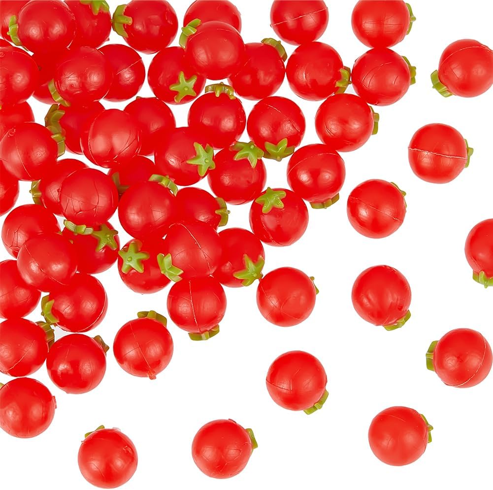 OLYCRAFT 60Pcs Mini Artificial Tomato Decor