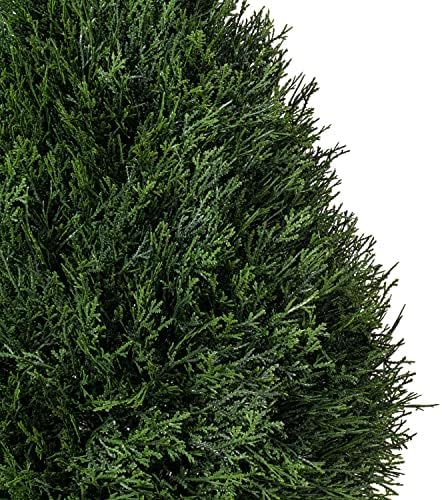 Vickerman 24 Inch Artificial Cedar Topiary Potted Bush