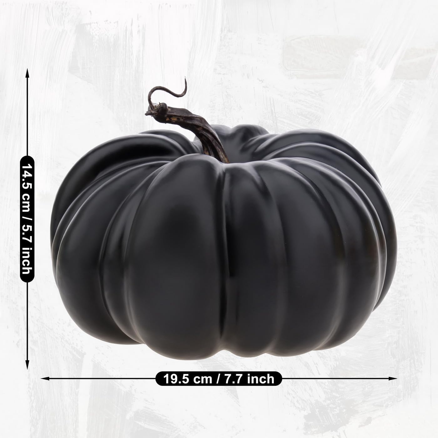 77 Inch Artificial Black Halloween Pumpkin Decoration